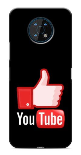 Чехол с принтом "Лайк YouTube" для Nokia G50