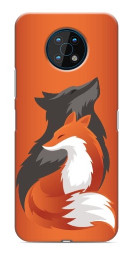 Силиконовый чехол с изображением "Лиса ART" для Nokia G50