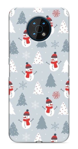 Чехол с картинкой "Новогодний фон" для Nokia G50