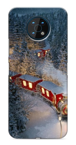 Чехол с печатью "Новогодний поезд" для Nokia G50