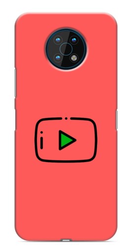 Чехол с печатью "Рисованная кнопка" для Nokia G50