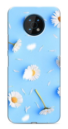 Силиконовый чехол с изображением "Ромашковый фон" для Nokia G50