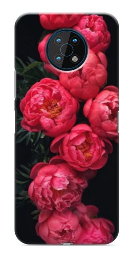 Чехол с картинкой "Яркие пионы" для Nokia G50
