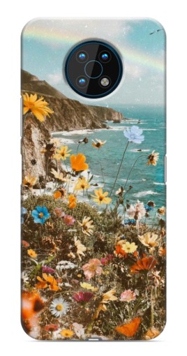 Чехол с картинкой "Яркие полевые цветы" для Nokia G50