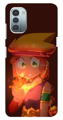 Чехол с печатью "Amber с огнем" для Nokia G21