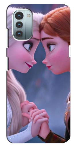 Силиконовый чехол с изображением "Анна и Ельза" для Nokia G21