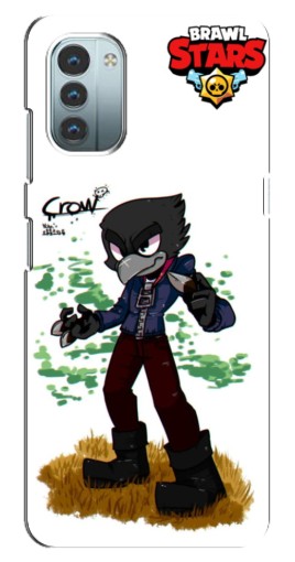 Силиконовый чехол с изображением "Crow" для Nokia G21