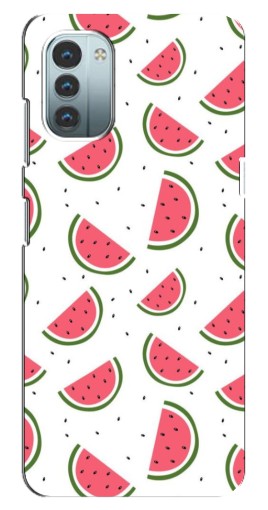 Чехол с картинкой "Дольки арбуза" для Nokia G21