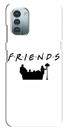 Чехол с картинкой "Друзья на диване" для Nokia G21