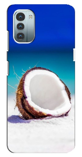 Чехол с печатью "Кокос на пляже" для Nokia G21