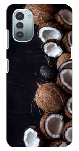 Силиконовый чехол с изображением "Кокосы на черном" для Nokia G21