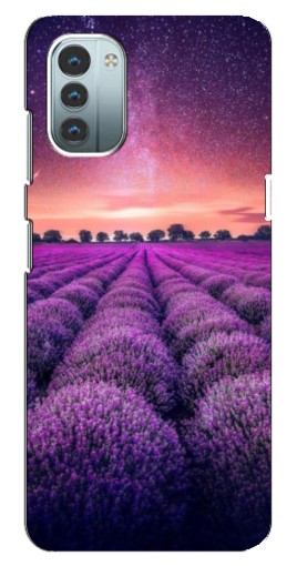 Чехол с печатью "Лавандовое поле" для Nokia G21