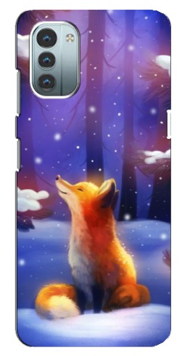 Чехол с принтом "Лисичка в лесу" для Nokia G21