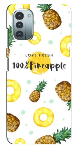 Чехол с печатью "Любовь к ананасам" для Nokia G21