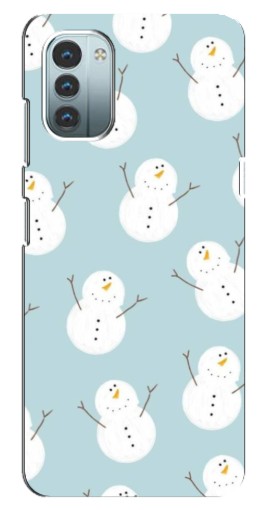 Чехол с принтом "Маленькие снеговики" для Nokia G21