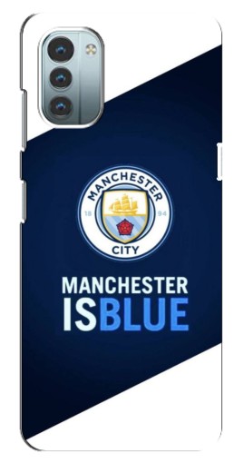 Силиконовый чехол с изображением "Manchester is Blue" для Nokia G21