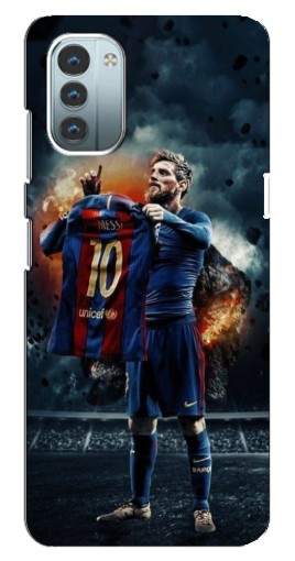 Чехол с принтом "Месси с футболкой" для Nokia G21