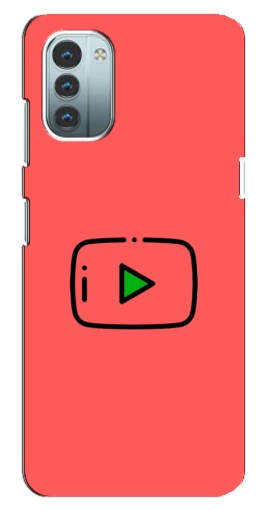 Чехол с картинкой "Рисованная кнопка" для Nokia G21