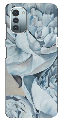 Силиконовый чехол с изображением "Рисунок пионы" для Nokia G21