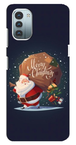 Силиконовый чехол с изображением "Санта с подарками" для Nokia G21