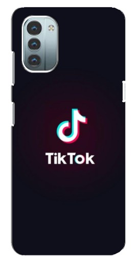 Чехол с картинкой "TikTok темный" для Nokia G21
