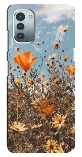 Чехол с печатью "Желтые цветы" для Nokia G21