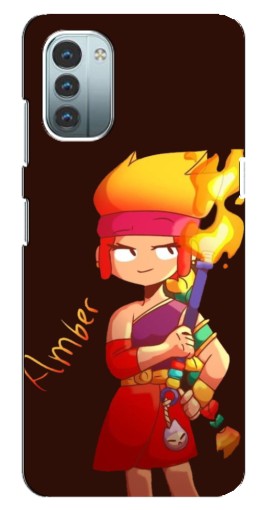 Чехол с картинкой "Amber с факелом" для Nokia G11