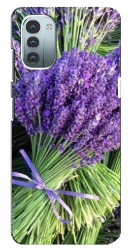 Чехол с печатью "Букет лаванды" для Nokia G11