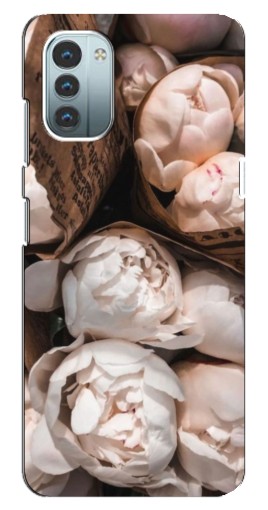 Чехол с печатью "Букет пионов" для Nokia G11