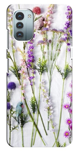 Чехол с печатью "Фон полевых цветов" для Nokia G11