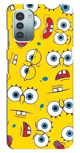 Чехол с принтом "Глаза Спанч-Боба" для Nokia G11