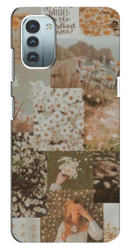 Чехол с принтом "Коллаж ромашек " для Nokia G11