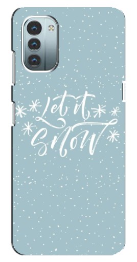 Чехол с печатью "Let it Snow" для Nokia G11