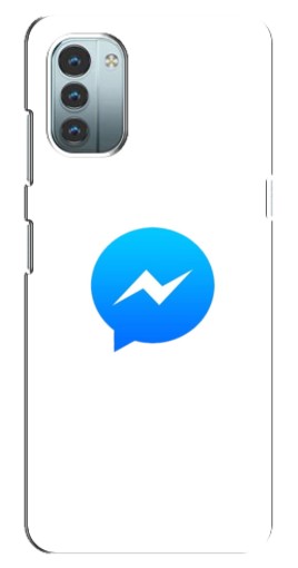 Чехол с принтом "messenger logo" для Nokia G11