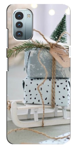 Чехол с печатью "Подарки на санках" для Nokia G11