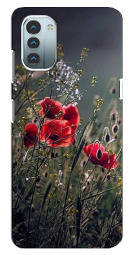 Чехол с печатью "Поле цветов" для Nokia G11