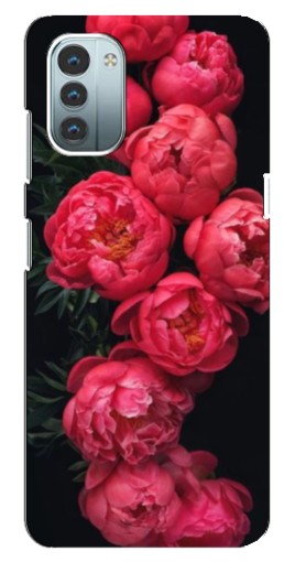 Чехол с печатью "Яркие пионы" для Nokia G11