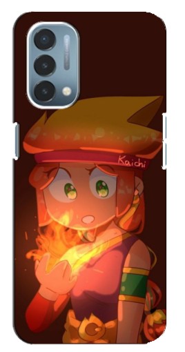 Чехол с принтом "Amber с огнем" для OnePlus Nord N200 5G (DE211)