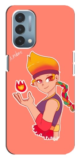 Чехол с картинкой "Amber с огоньком" для OnePlus Nord N200 5G (DE211)