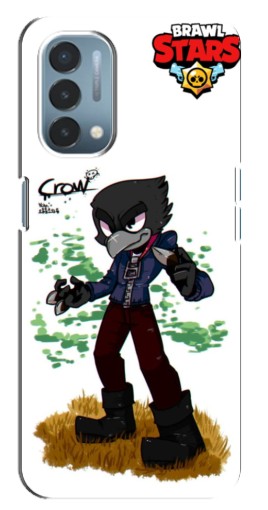 Чехол с печатью "Crow" для OnePlus Nord N200 5G (DE211)
