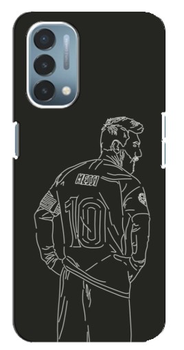 Чехол с принтом "Контур Месси" для OnePlus Nord N200 5G (DE211)