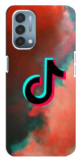 Силиконовый чехол с изображением "ТикТок в тучах" для OnePlus Nord N200 5G (DE211)