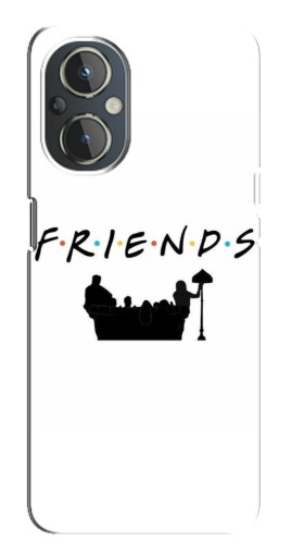 Чехол с печатью "Друзья на диване" для OnePlus Nord N20