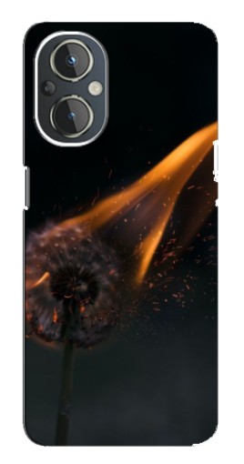Чехол с печатью "Горящий одуванчик" для OnePlus Nord N20
