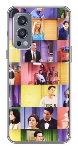 Силиконовый чехол с изображением "Актеры Друзья" для OnePlus Nord 2