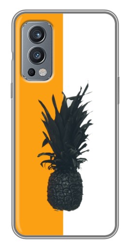 Чехол с картинкой "Черный Ананас" для OnePlus Nord 2