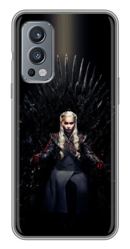 Силиконовый чехол с изображением "Дейнерис на троне" для OnePlus Nord 2