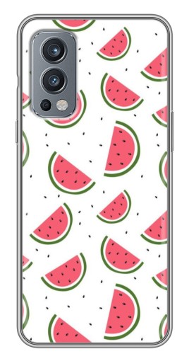 Силиконовый чехол с изображением "Дольки арбуза" для OnePlus Nord 2