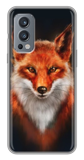 Силиконовый чехол с изображением "Красивая лиса" для OnePlus Nord 2