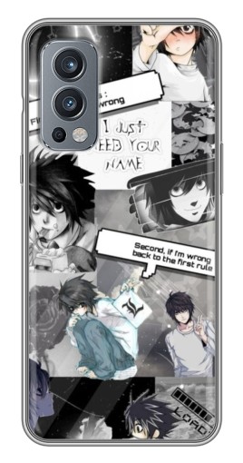 Чехол с печатью "L - Death note" для OnePlus Nord 2